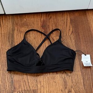 Shade & Shore Women's Black Bikini Top Size 34B New with Tags